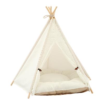 China New Foldable Indoor Room Cat Dog Soft Pet Tent Pet Teepee Tent Cooling Room for sale