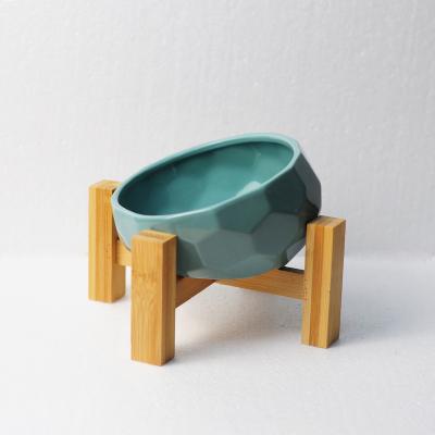 China Sustainable Pet Bowls With Slanted Rack Dog Water Bowl Widened Elevated Cat Bowl for sale