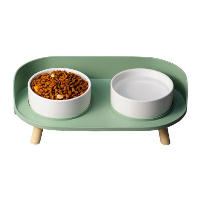 China Automatic Latest Design Ceramic Cat Food Feeding Bowl To Protect Cervical Thorn Pet Supplies for sale