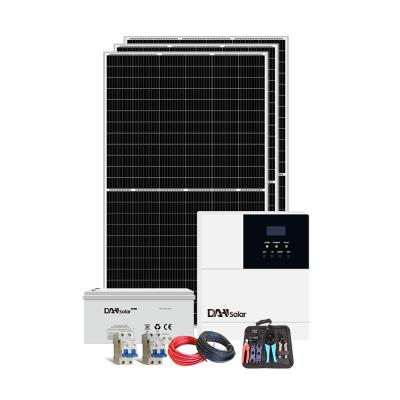 China Home Off Grid Solar Power Kits 1kva 3kva 5kva Home Solar Panel Kit for sale