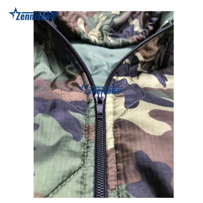 China Lightweight Tactical Camouflage Zipper Up Woobie Hunting Jacket Water Resistance Military Reversible Hoodie à venda