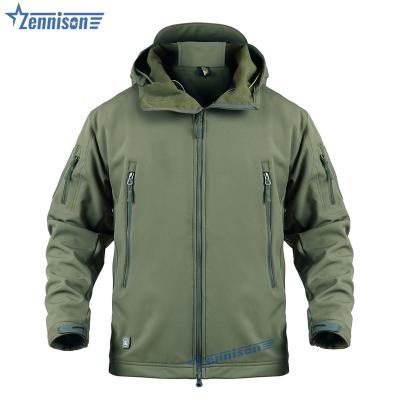 Cina Outdoor Military Style Softshell Breathable Army Coat Hoodie Waterproof Camper Hunting Tactical Jacket in vendita