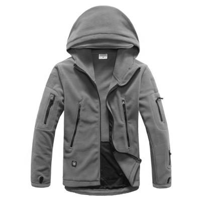 China Durable Super Comfortable Mens Fleece Jacket TAD Gray Fleece Jacket for sale