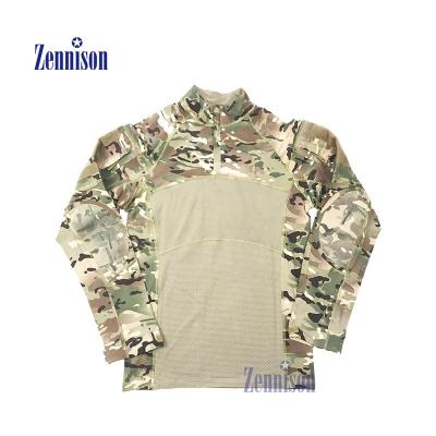 Κίνα New Breathable Warm Outdoor Sports Hunting Products Army Combat Suit Camouflage Frog Military Airsoft Shirt προς πώληση