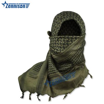 China 100% Arabian Light Weight Cotton Desert Shemagh Scarf Windproof Men Military Shemagh for sale