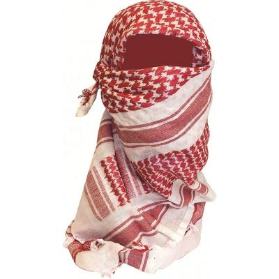 China High Quality Keffiyeh Military Tactical Desert Head Cover Soft Touch Feeling Cotton Hijab Shemagh Muslim Scarf for sale