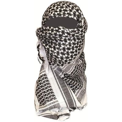 China Soft Touch Feeling 100% Breathable Cotton Keffiyeh Scarves / Desert Shemagh Pakistan Military Tactical Scarf for sale