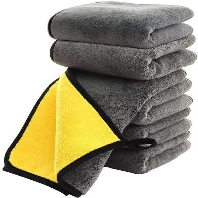 China Car Wash Microfiber Cloth Towel Towel Polish Super Thick Viable Cloth Absorbent Double Plush for sale