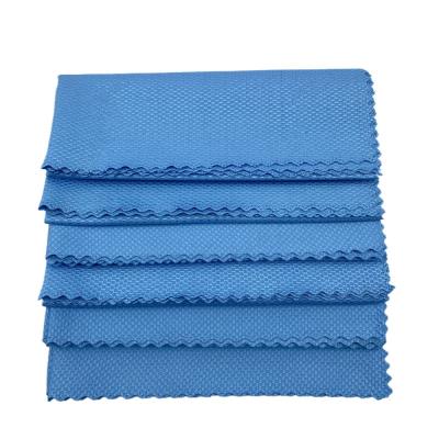 China Viable Custom Design Microfiber Wine Glass Polishing Cleaning Mopping Cloth With High Quality for sale