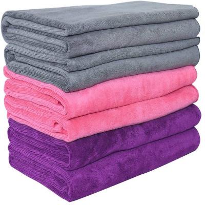 China Sustainable Wholesale Soft Super Absorbent Microfiber Hotel Bath Towel Microfiber Bath Towels for sale