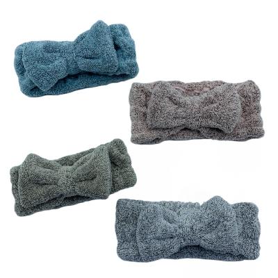 China QUICK DRY Super Absorbent And Soft Elastic Facial Microfiber Facial Towel Bandage Fashion Headband Spa Bath Towel for sale