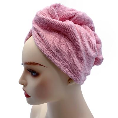 China Custom High Quality QUICK DRY Microfiber Magic Quick Dry Hair Drying Towel Microfiber Hair Warp Turban for sale