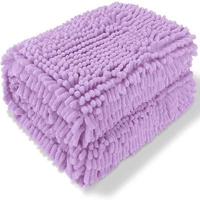 China Durable Ultra Soft Microfiber Pet Bath Towel Super Absorbent Hand Pockets Quick Dry Dog Towel for sale