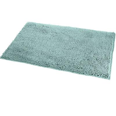 China Quick Drying Bath Mat Chenille Rug Floor Mat Sustainable High Quality Shaggy Microfiber Washable Bath Rug Anti Slip Easy Clean for sale