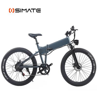 China SIMATE EB09 26inch 350w Aluminum Alloy Motor 36v 10.4ah Fold Cycle Bike Electric Bicycle for sale