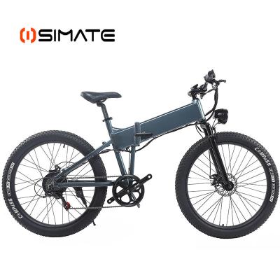 China Aluminum Alloy Simate Simate Eb09 26 Inch 36v/10.4ah Lithium Ion Battery Folding Mountain Ebike Bicycle Electric Bicycle for sale