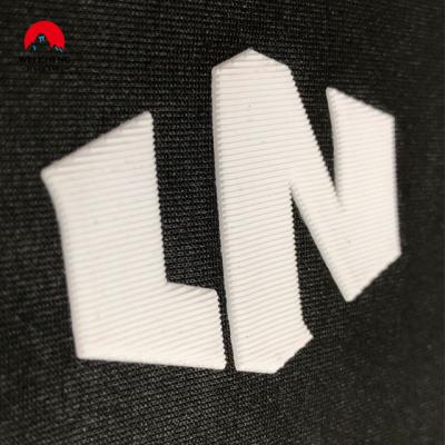 China 3D Texture Surface High Density Heat Transfer Iron On Matte Silicone Color Letters For T Shirt for sale