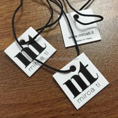 China Sustainable Kraft Folding Hang Tag For Jewelry / Swing Tag For Decoration for sale