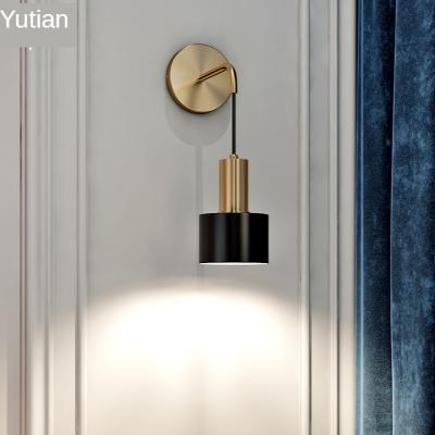 China Small modern black wall lamp for the living room for sale