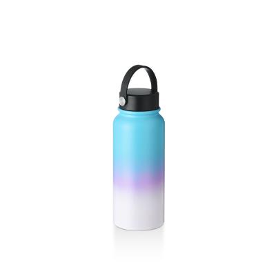 China PORTABLE Wide Mouth 950ml Double Wall Vacuum Insulated Stainless Steel Sports Water Bottle With Custom Logo for sale