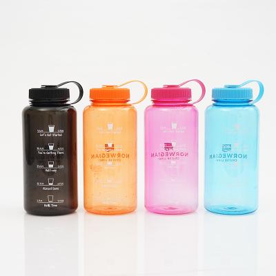 China Minimalist 500/600/1000ml Large Capacity Portable Plastic Cup Simple Water Sports Water Cup for sale