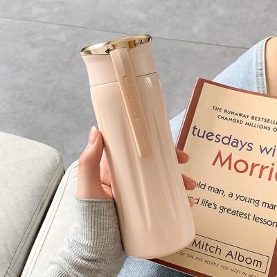 China 2021 New Lids Double Wall Vacuum Flask Sustainable Insulated Stainless Steel Water Bottle With Customer Logo for sale