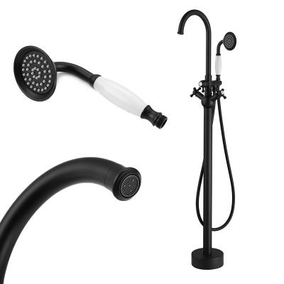 China High Quality Copper Slide Bar Shower Faucet Black Shower Faucet Set With Valve for sale