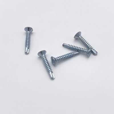 China Heavy Industry Galvanized Phillips Flat CSK Countersunk Head Self Drilling Head Screw for sale