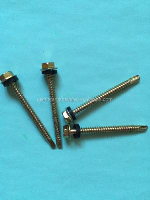 China Sheeting tekscrews, sheeting screws, hex head self drilling screws for sale