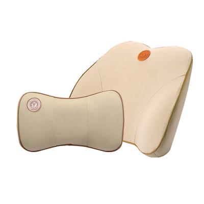 China Brief & Single Color Soft Head Rest Memory Foam Comfortable Massage Lumbar Back Support Pillow for sale