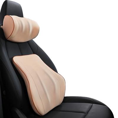 China Brief & Single Color Universal Custom Massage Headrest Car Neck Rest Pillow With Cushion for sale