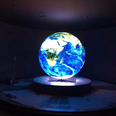 China Indoor Full Color 3D P7.62 LED Ball Display 360 Degree Sphere Video Advertising LED Display for sale