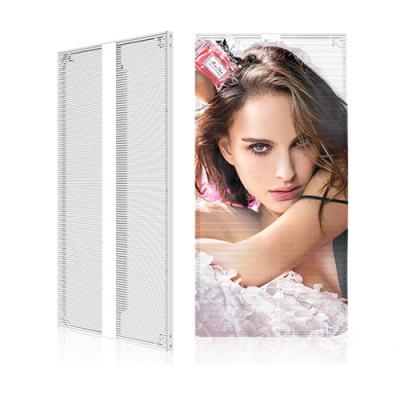 China P3.91 Advertising LED Display Window Glass Transparent LED Screen for sale