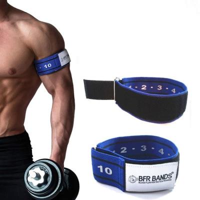 China Strong Adjustable Nylon+cotton+rubber Blood Flow Restriction Bands FB Bands Occlusion Training Bands For Arms for sale