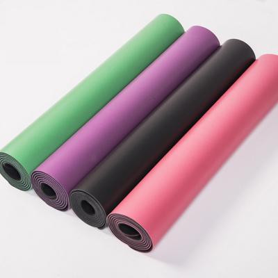 China Non-Slip Yoga Mat PU Natural Rubber Leather Yoga Mat Anti Slip Pu Yoga Mat for sale