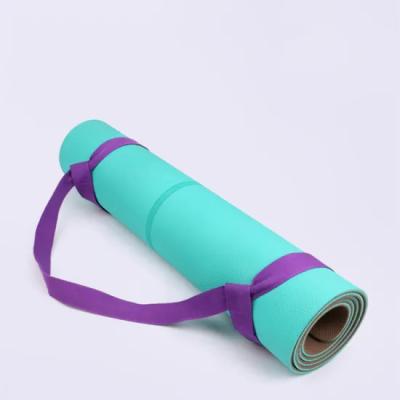 China Custom Adjustable Durable Eco Cotton Stretch Yoga Mat Strap Yoga Mat Strap Yoga Carry Carry Strap for sale