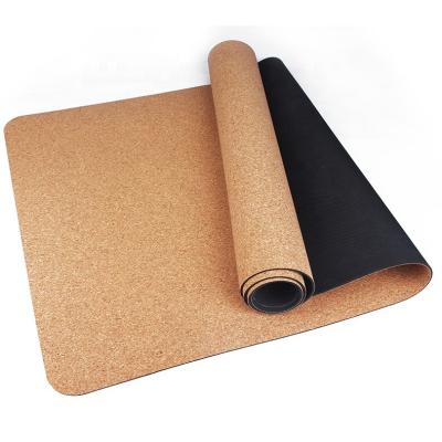 China Factory Price Cork And Natural Rubber Non Slip Eco Friendly Yoga Mats for sale