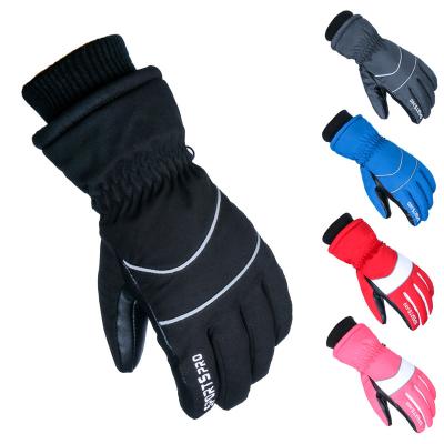 China Men Outdoor Cycling Waterproof Keep Warm Breathable Full Five Finger Ski Mittens Ski Gloves for sale