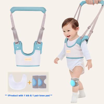 China 2022 New Baby Safe Walking Assistant Walker Assistant Toddler 3D Mesh Breathable Harness with Bibs and Knee Pads for sale