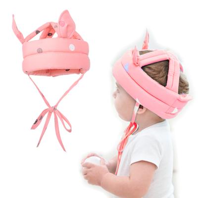 China 2022 Lightweight Toddler Anti-fall Helmet Adjustable Head Wraps Sponge Baby Head Protector Lightweight Walking Soft Hats for sale