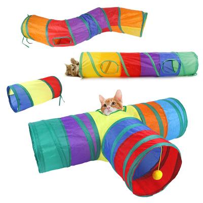 China 2021 Sustainable Sustainable Pet Toys For Cats Amuse Toy Tunnel Multiple Size And Styles for sale