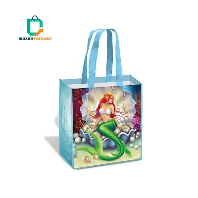 China NBCU Recyclable Factory In Stock - Factory China Manufacturer Lace Printing Nonwoven Garment Clothing Shopping Bag With Handle for sale