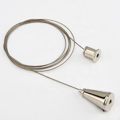 China Other High Quality Adjustable Lighting Ceiling Steel Wire Rope Cable Hanging Hanging Kit with Hook for sale