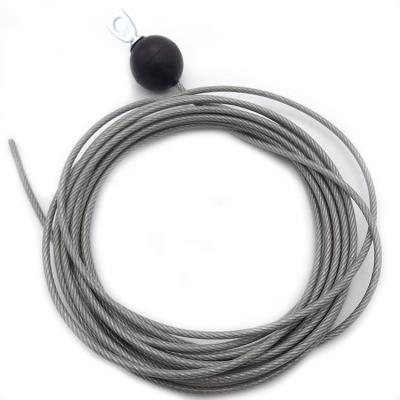 China Good Quality Rope PA Coated Gym Cable With Fittings For Gym Machine for sale