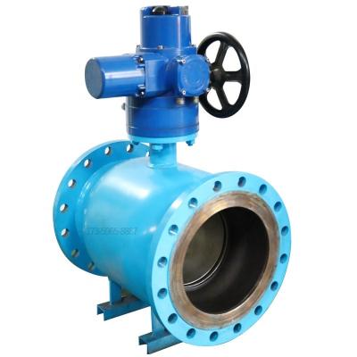 China DN15-DN150 Cast Iron General Steel Soft Seal Electric And Steam All-Welded Ball Valve for sale