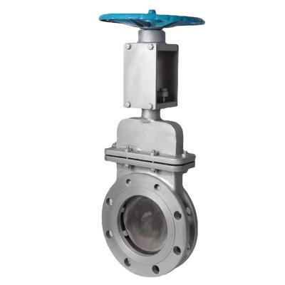 China General Stainless Steel Hard Sealed Knife High Temperature Manual Gate Valve for sale