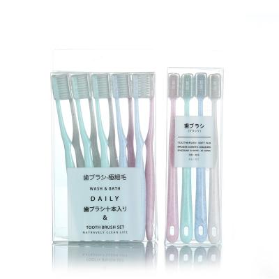 China Disposable Tooth_brushes Soft Fur 4 Packing Pieces for sale