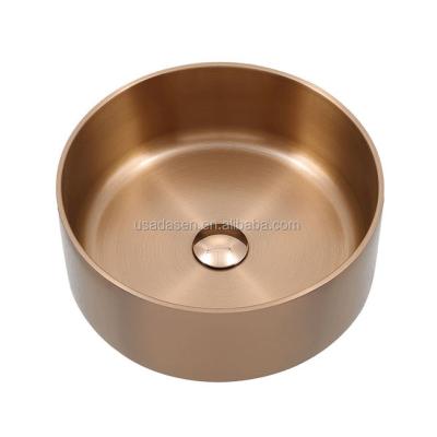 China Without Faucet DS Rose Gold Stainless Steel Kitchen Sink Foot Pump Sink for sale