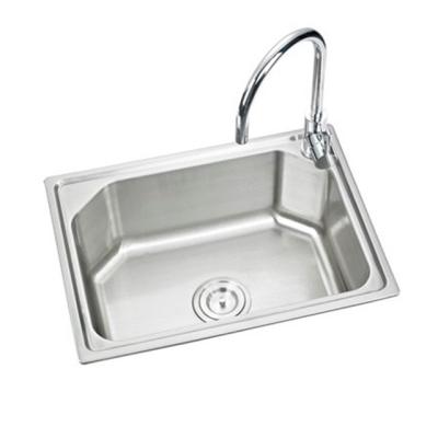 China With Single Faucet Bowl Stainless Steel Kitchen Sink Basin Sink Bathroom Sink for sale