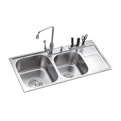 China Without Basin Outdoor Kitchen Stainless Steel Faucet DS 9546 China Single Basin Tabletop Sinks for sale